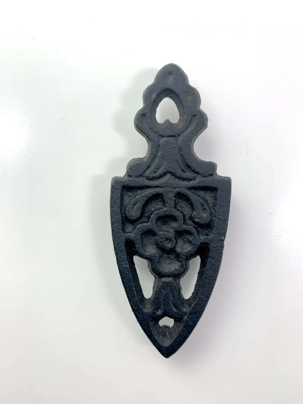 Miniature Cast Iron Black flower Trivet